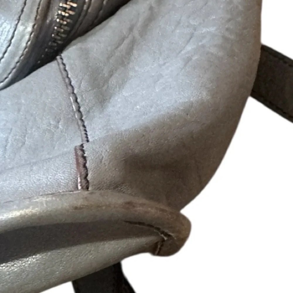 orYANY Zahara Gray Washed Weathered Leather Backpack Bag